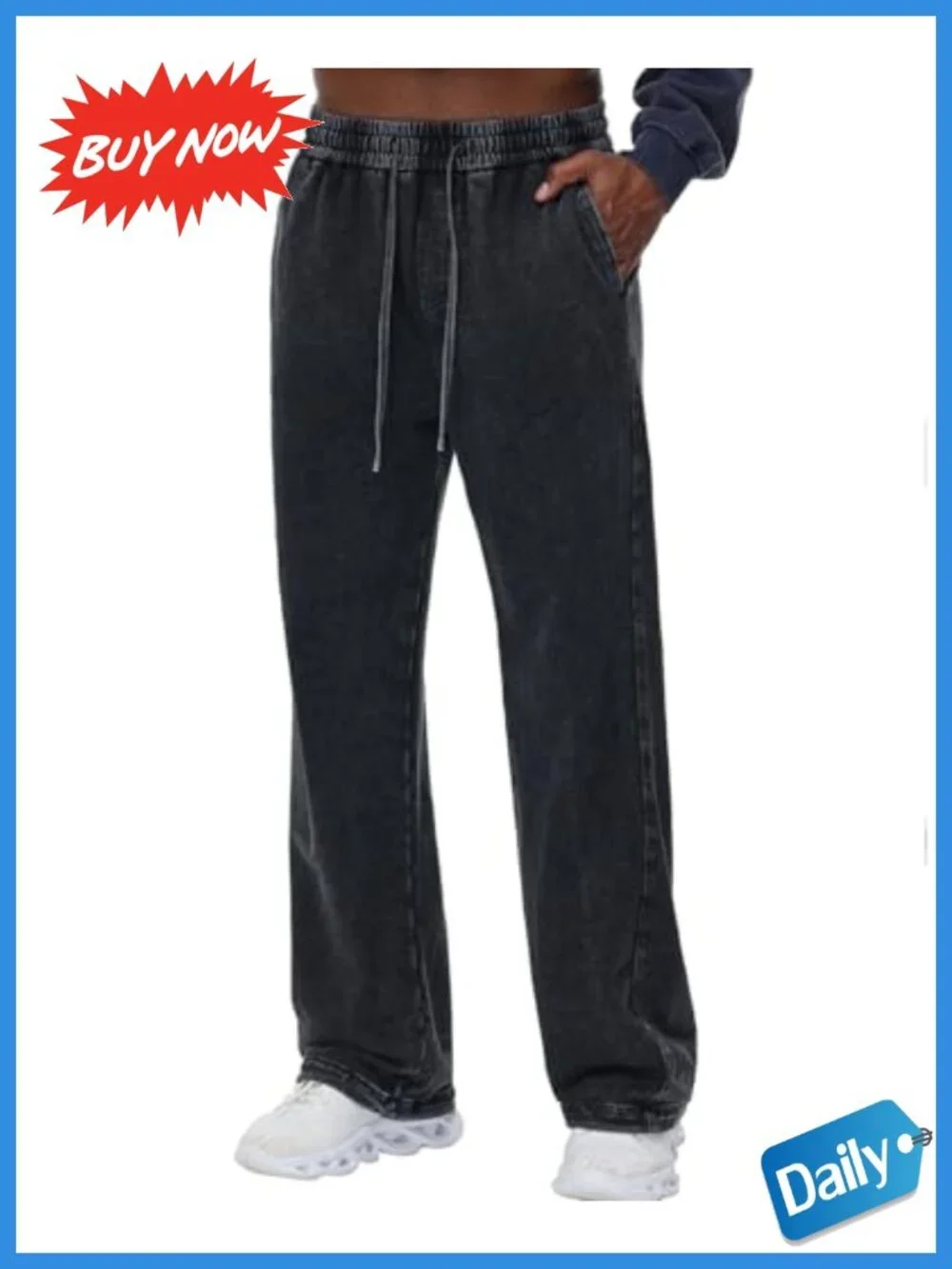 Men's Heavyweight Cotton Sweatpants Joggers Athletic